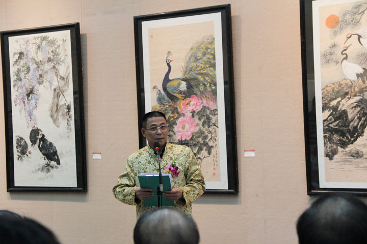 2014年3月21日，蔡春鹤国画作品展在广东画院开幕
